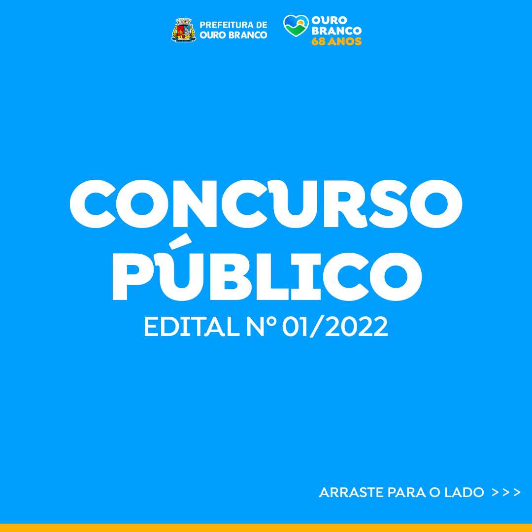Edital de Concurso Público 01 2022